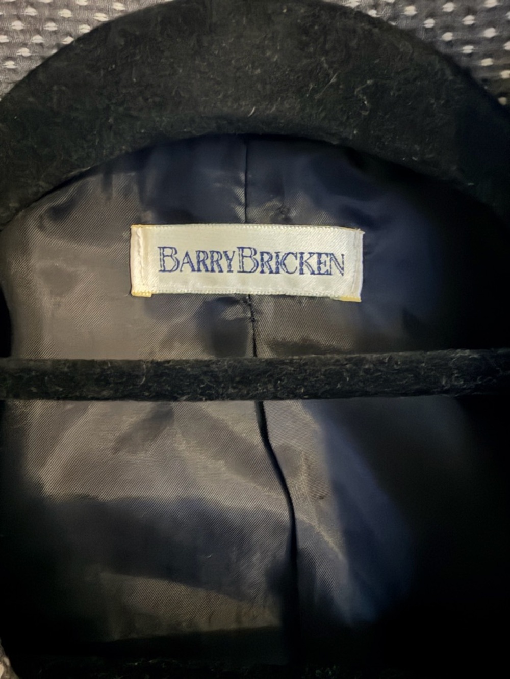 Barry Bricken Women’s Blazer • Gray Dot Pattern - Picture 5 of 12